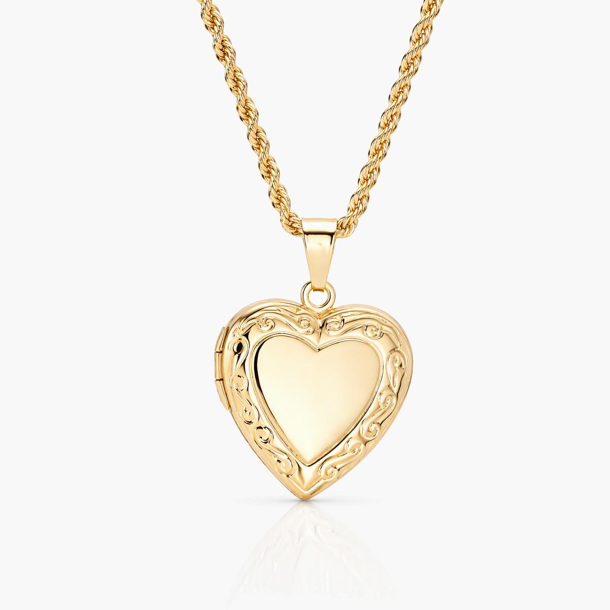 Vintage Locket Pendant Necklace
