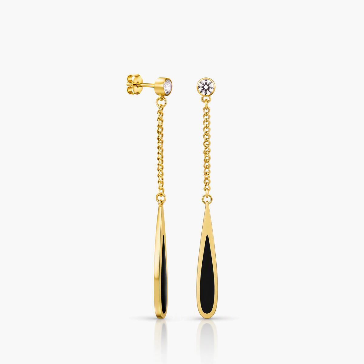 Teardrop Chain Drop Earrings
