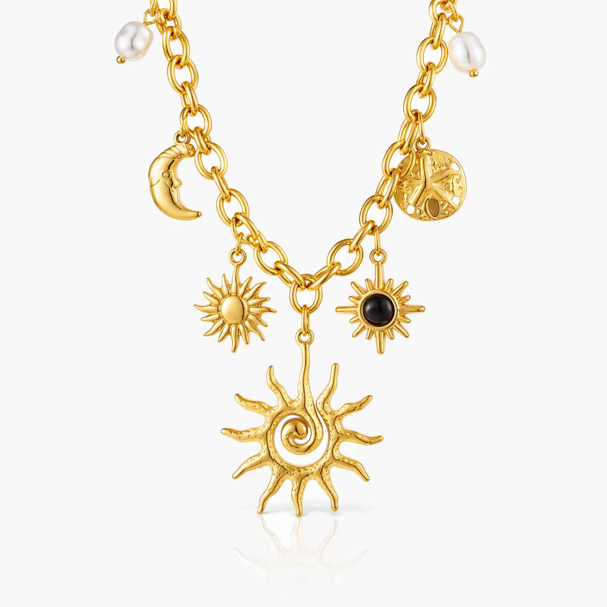 Trendy Multi-Charms Necklace