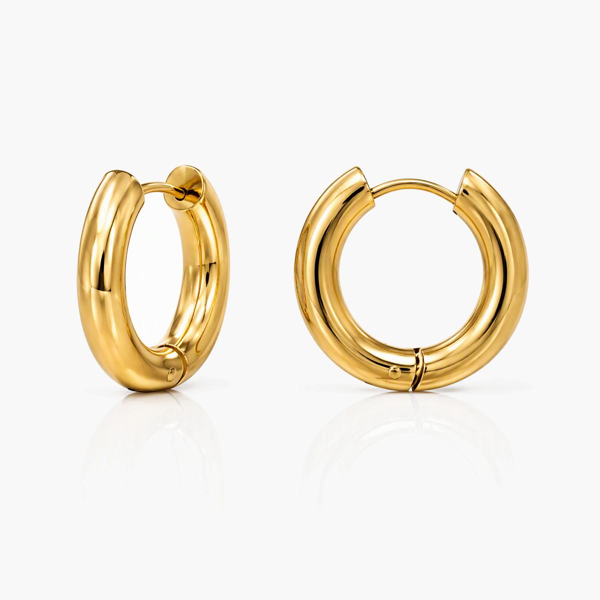 Thick Hoop Earrings