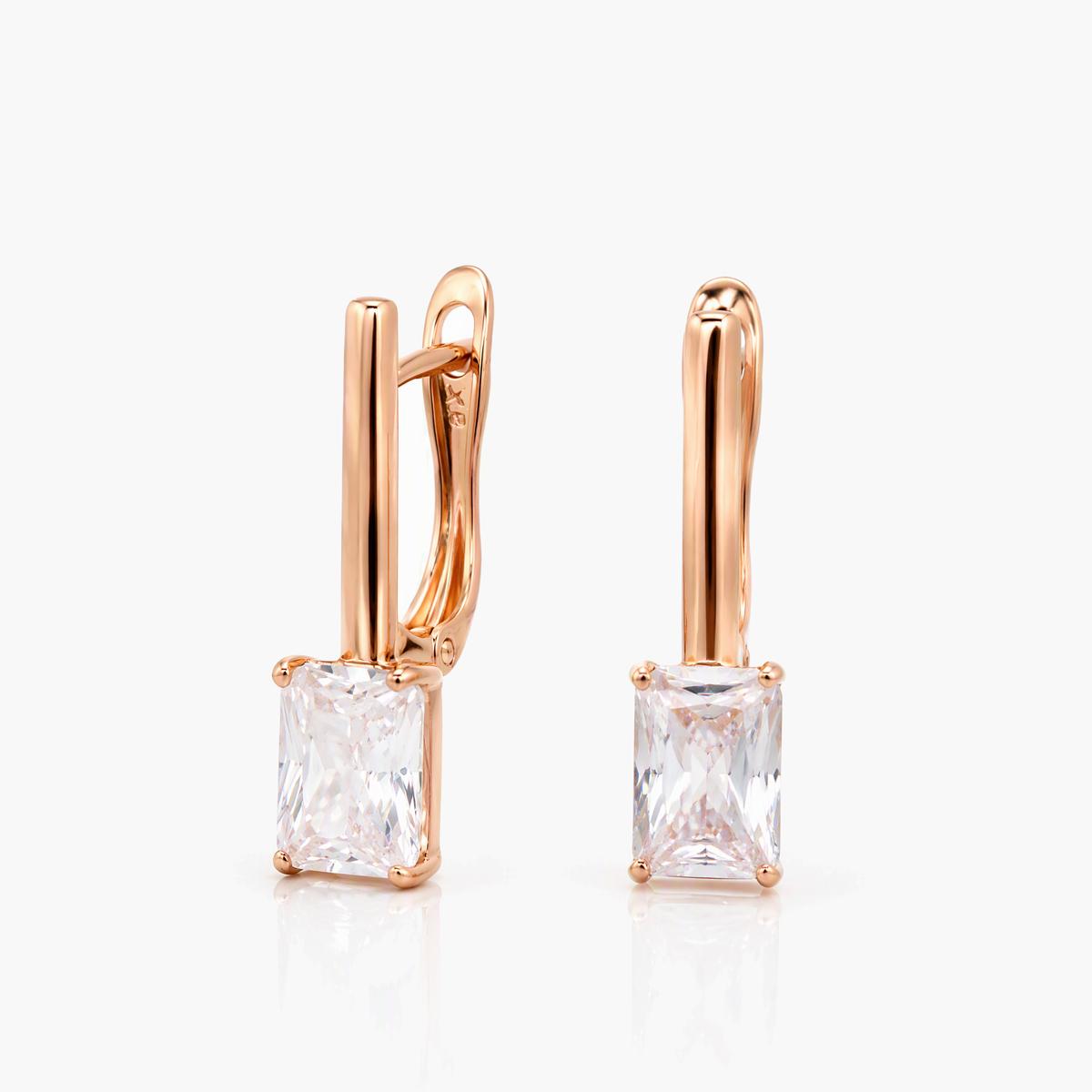 Minimalist Rectangular Bar Drop Earrings
