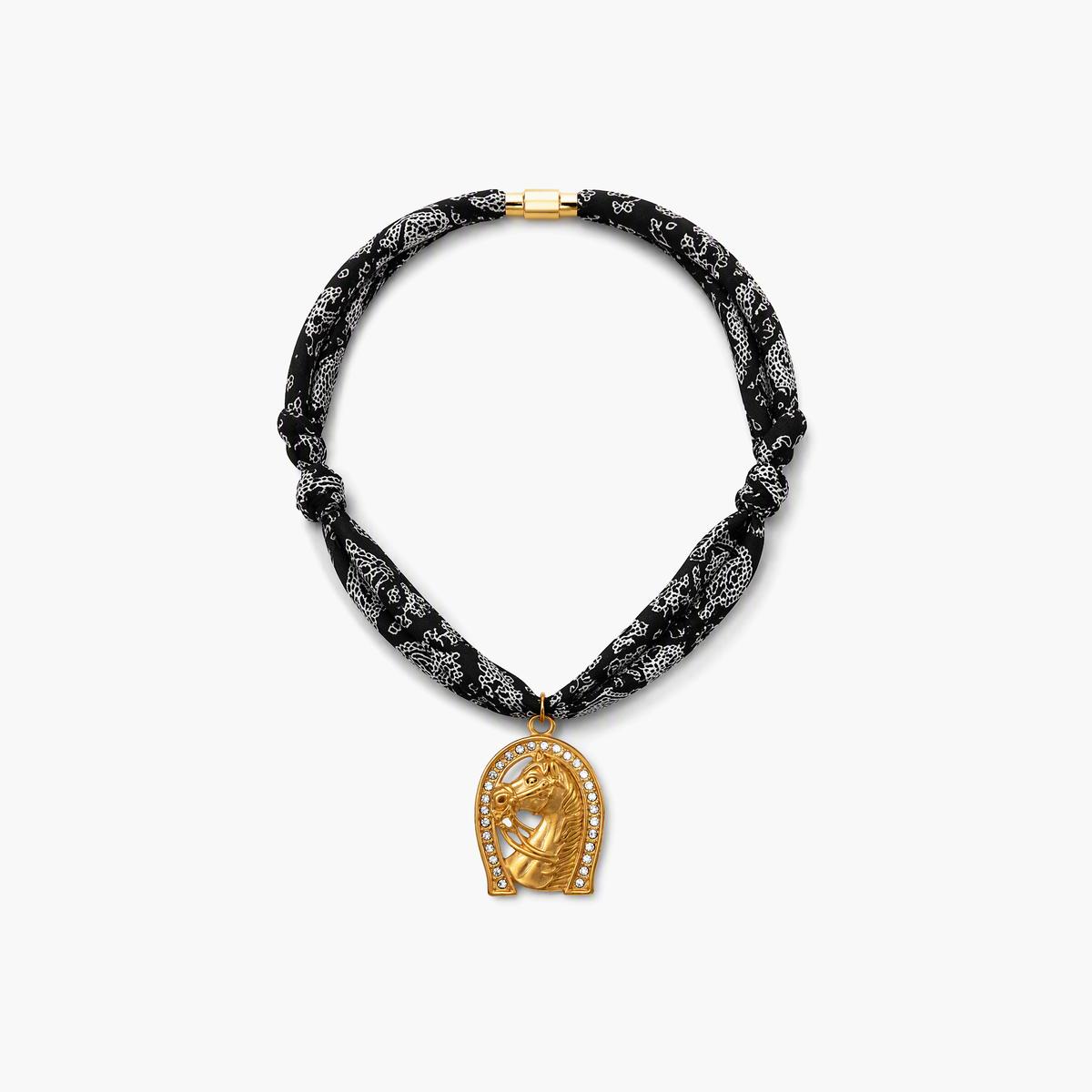 Boho Horseshoe & Skull Necklace