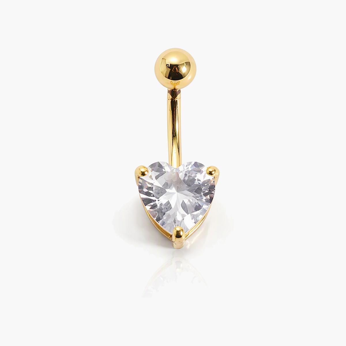 Heart Square Star Belly Ring