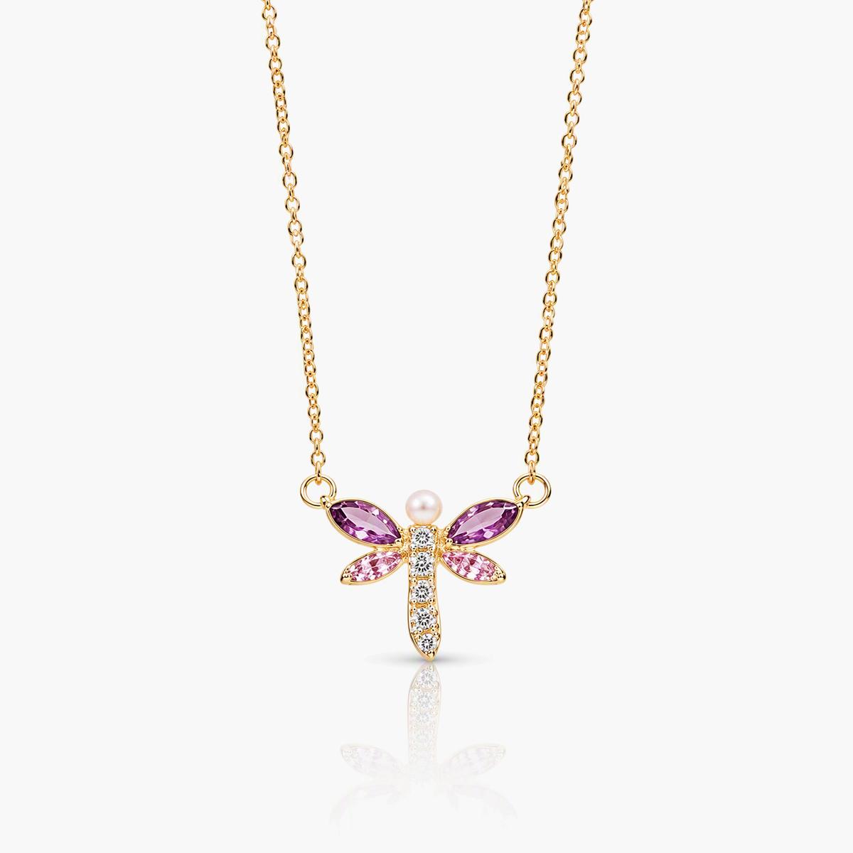 Dainty Dragonfly Pendant Necklace