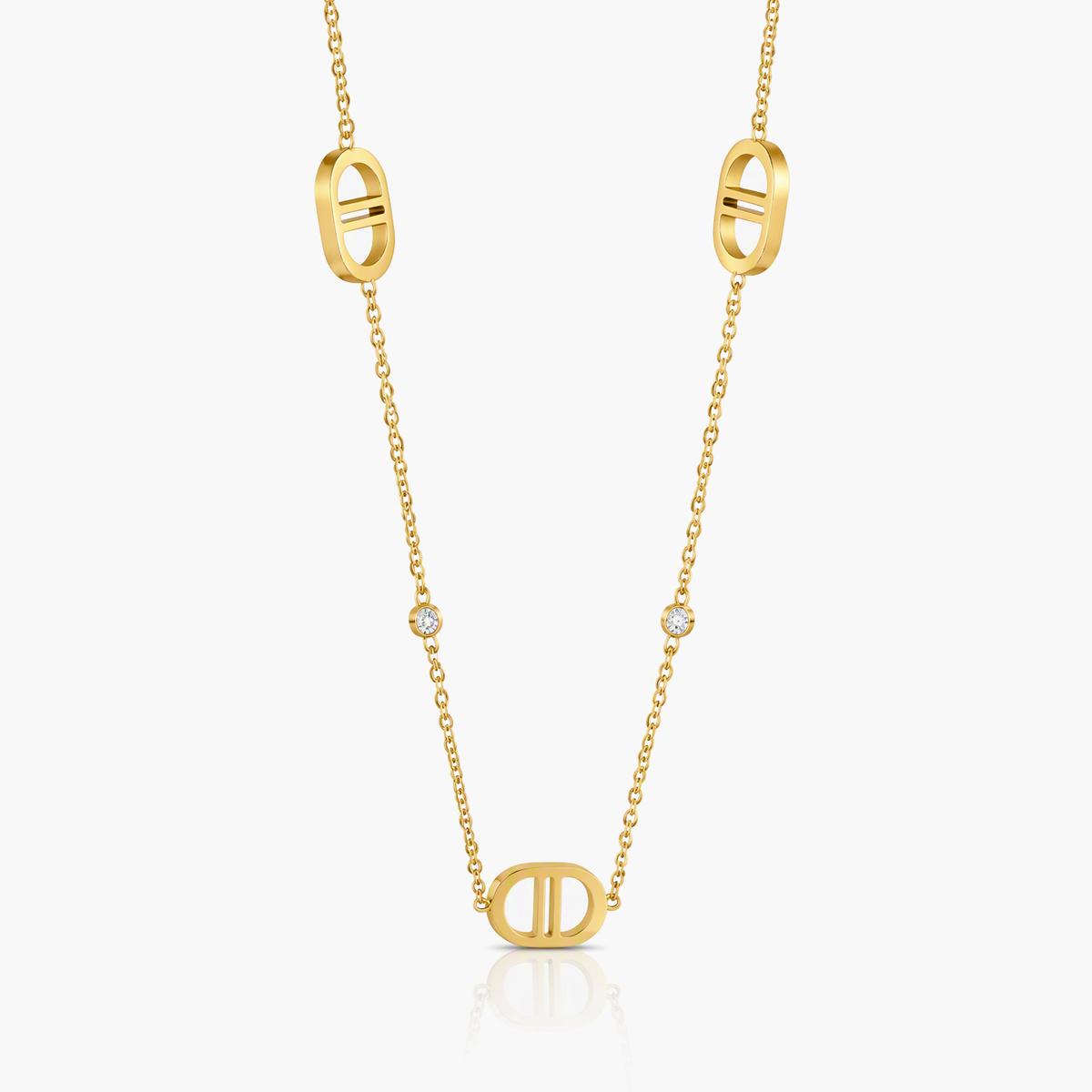 Minimalist Oval Link Necklace
