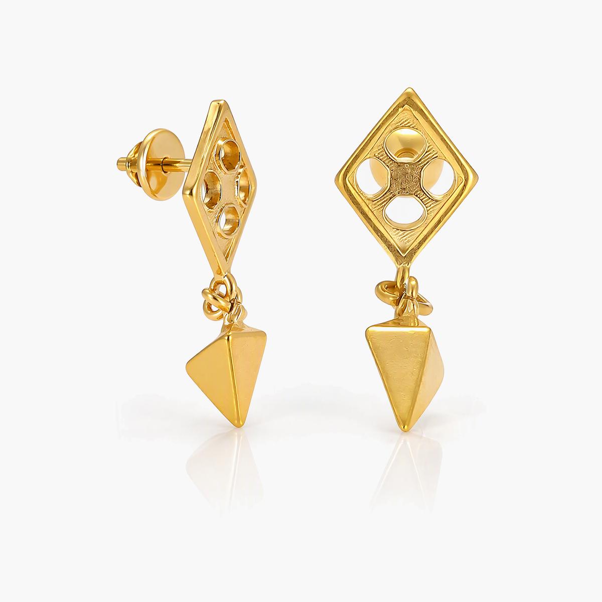 Geometric Square Drop Earrings