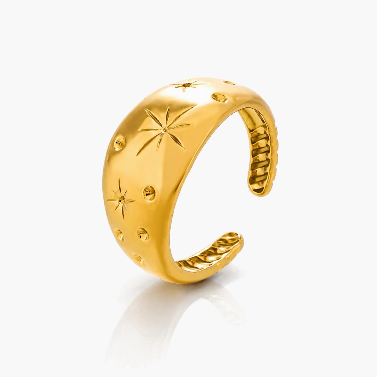 Trendy Starburst Band Ring