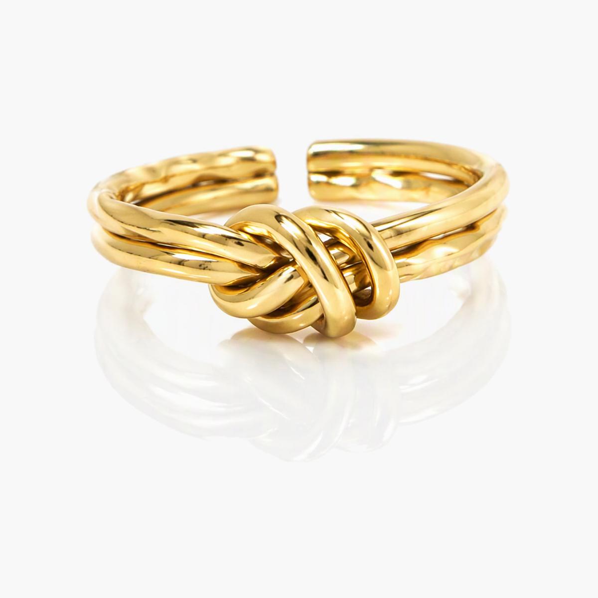 Minimalist Love Knot Open Ring