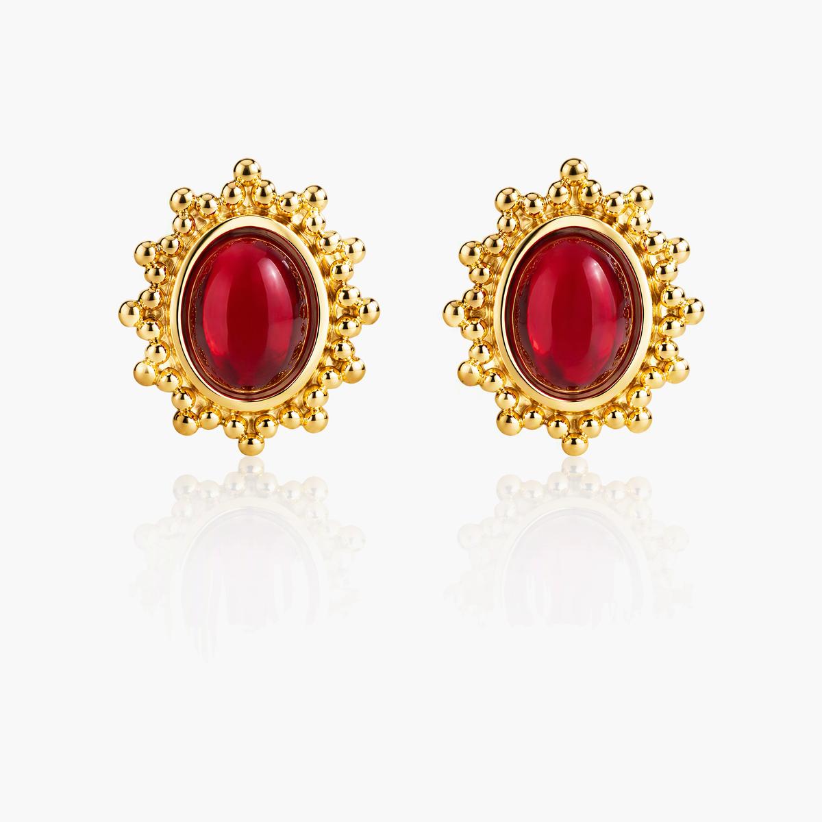 Vintage Flower Stud Earrings