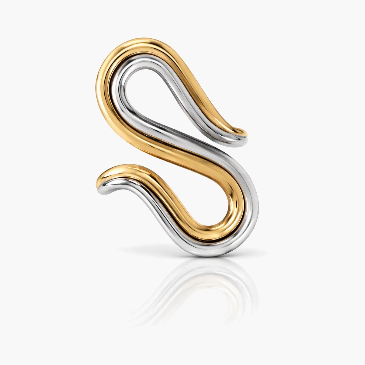 Trendy Infinity Wave Ring