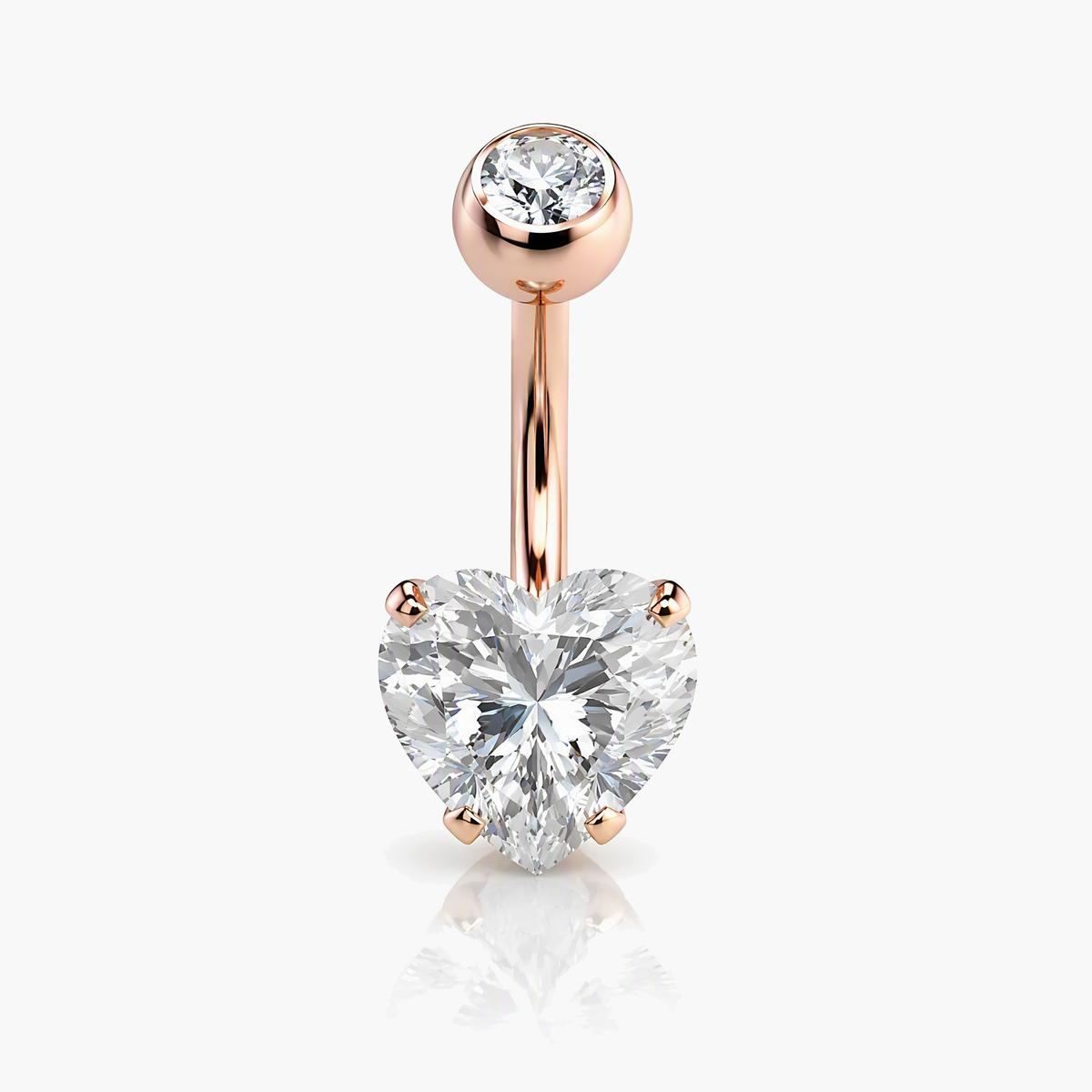 Heart Charm Belly Ring