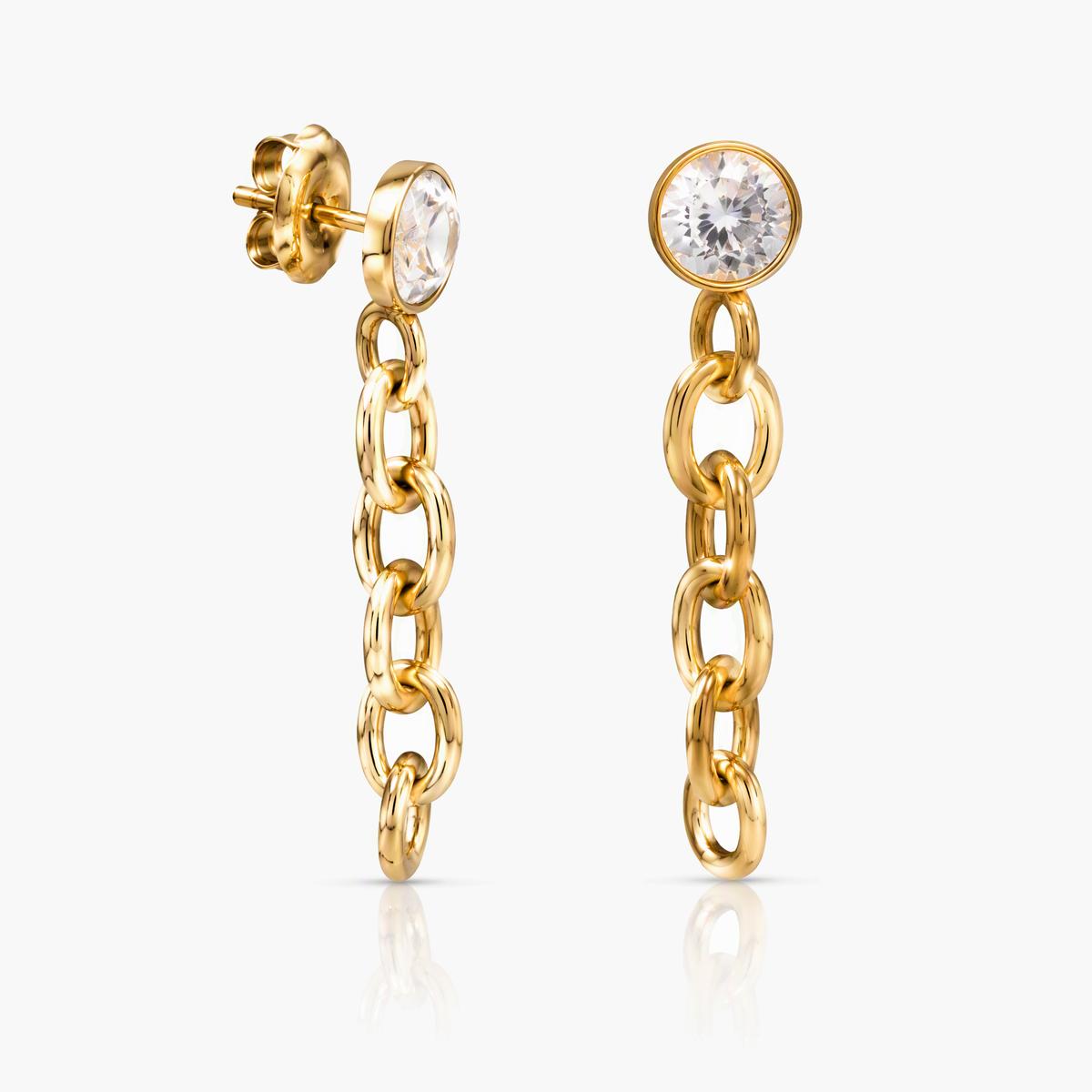 Trendy Chain Drop Earrings