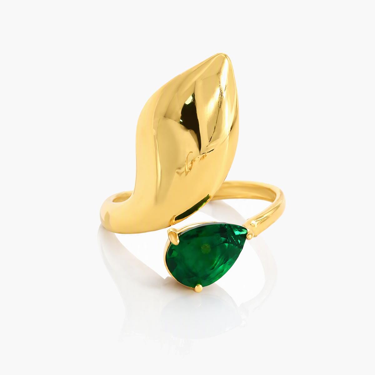 Leaf Branch Open Ring