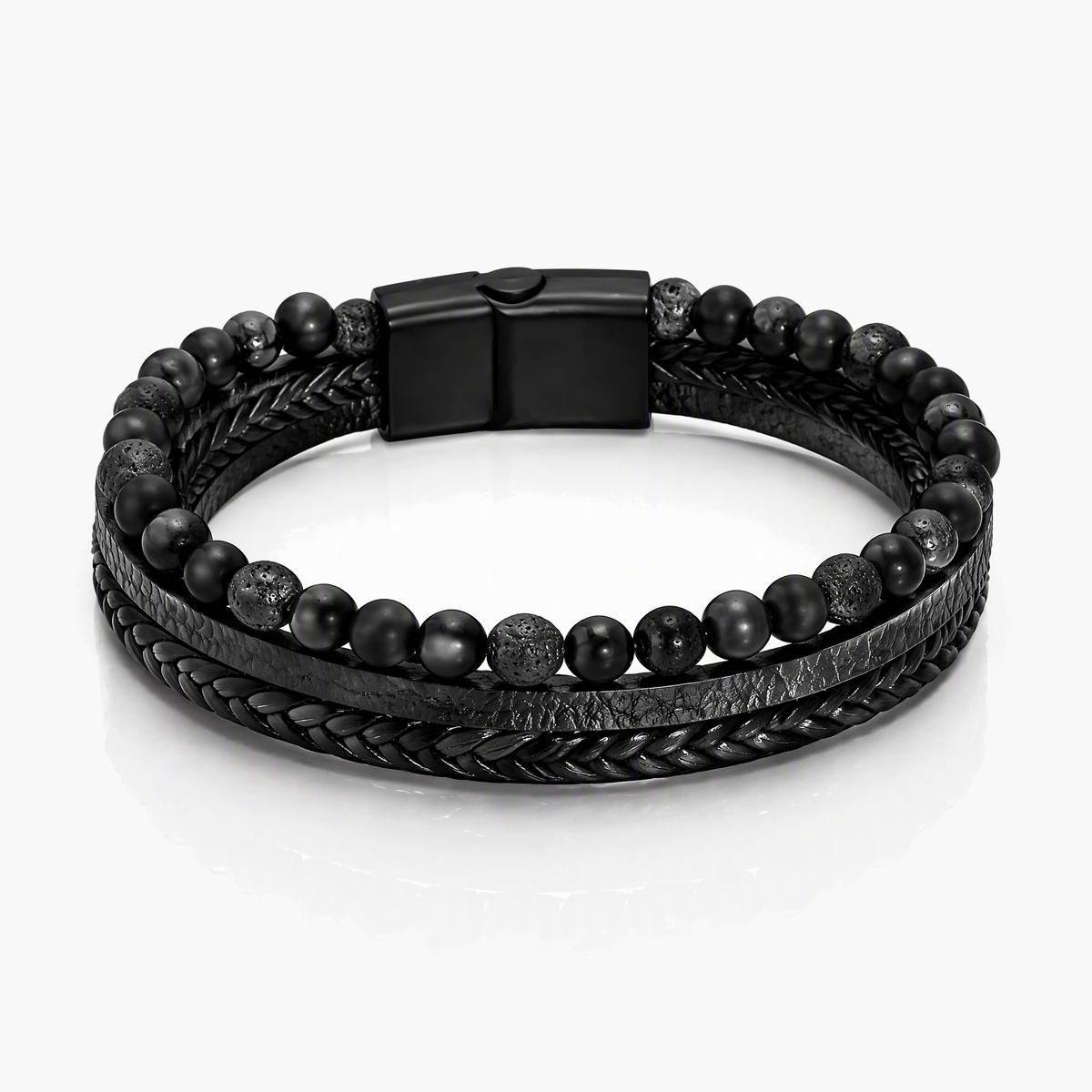 Cross Charm Braided Bracelet