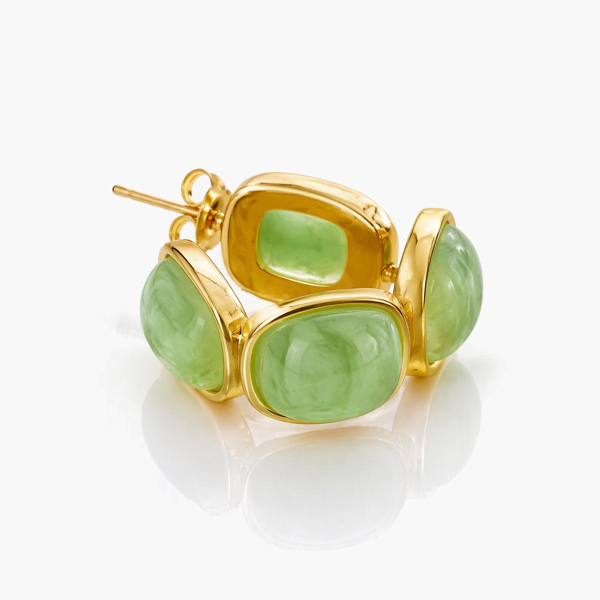 Geometric Link Stud Earrings