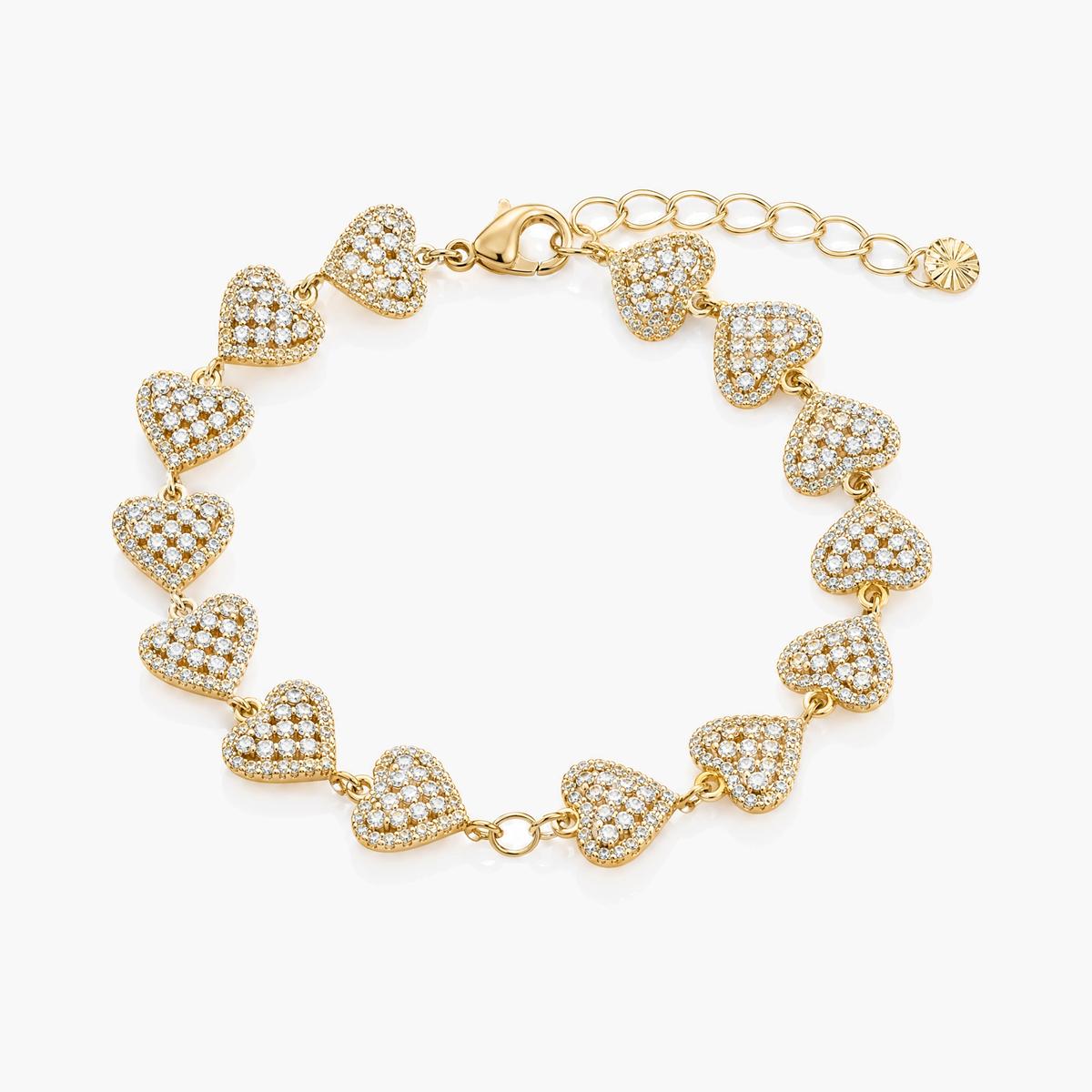 Trendy Heart Charm Bracelet