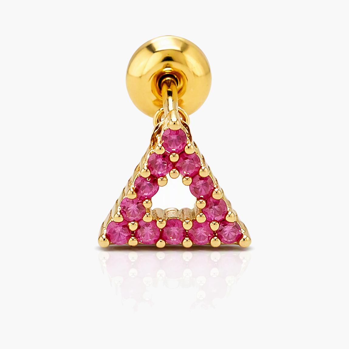 Geometric & Chain Dangle Stud Earrings