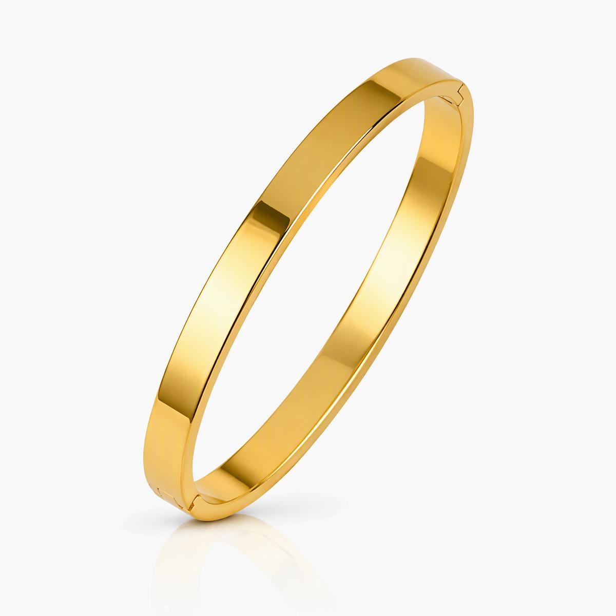 Minimalist Oval Bangle