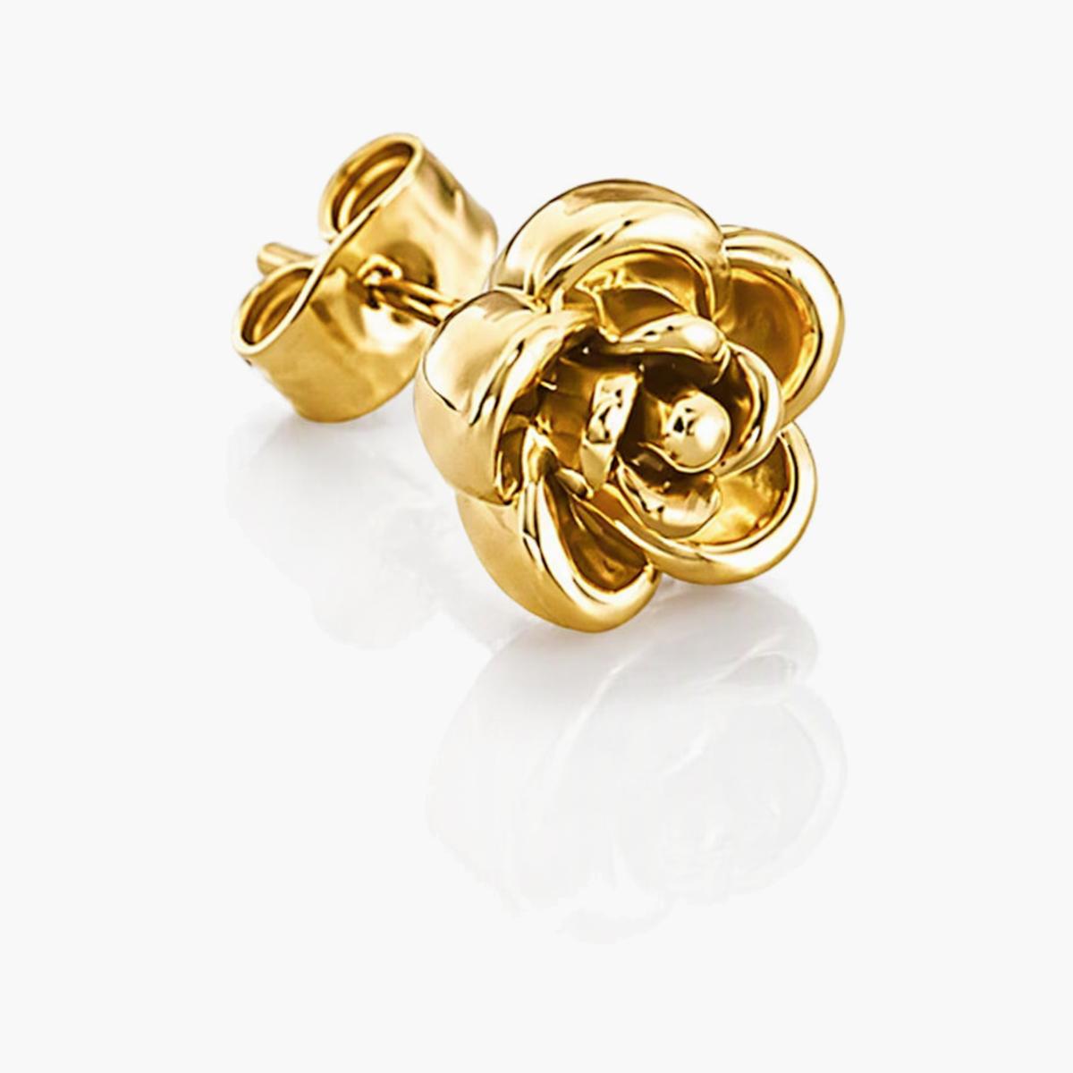 Dainty Rose Flower Stud Earrings