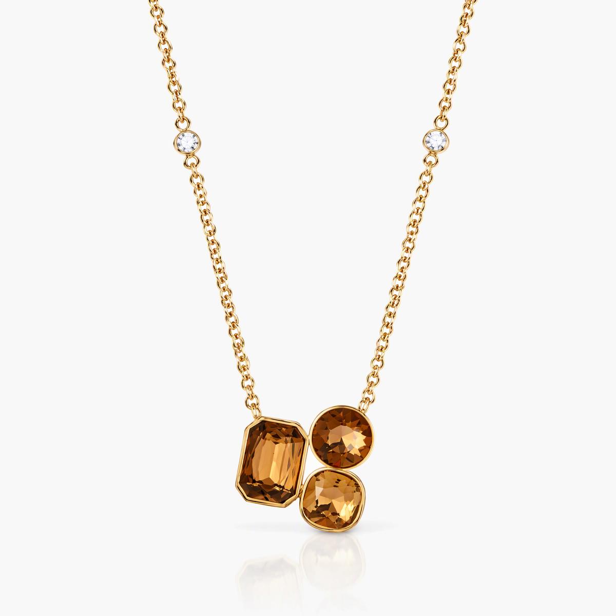Trendy Multi-Stone Cluster Necklace