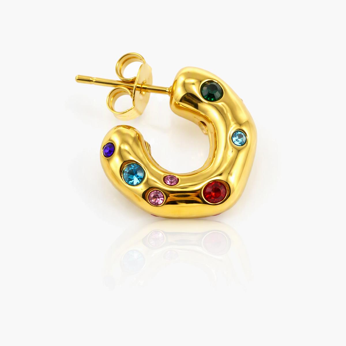 Trendy Horseshoe Stud Earrings