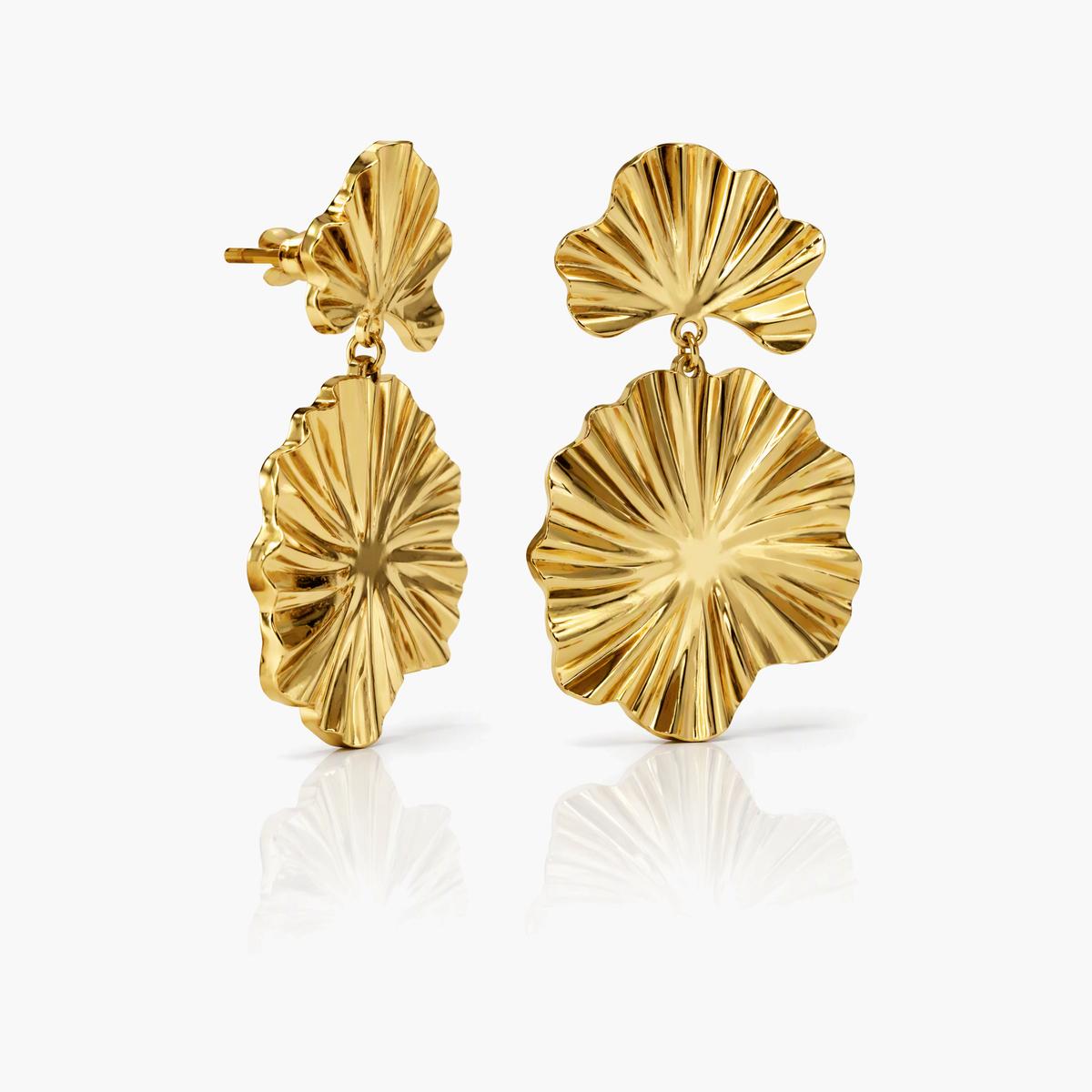 Trendy Flower Drop Earrings