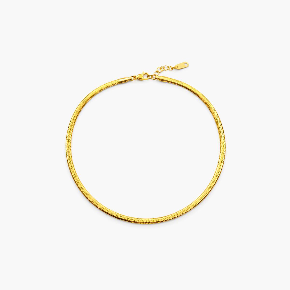 Flat Snake Chain Necklace