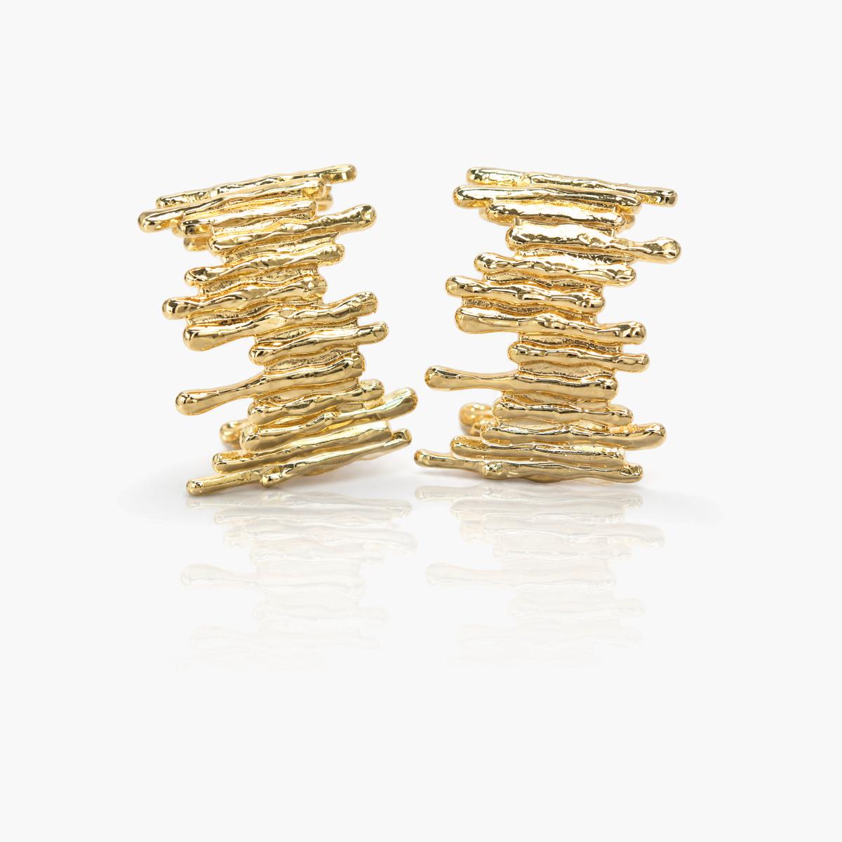 Chunky Stacked Bar Earrings