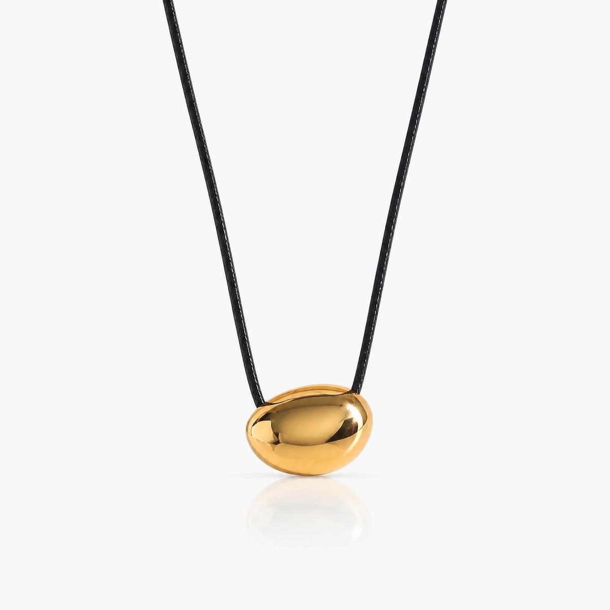Minimalist Organic Loop Pendant Necklace