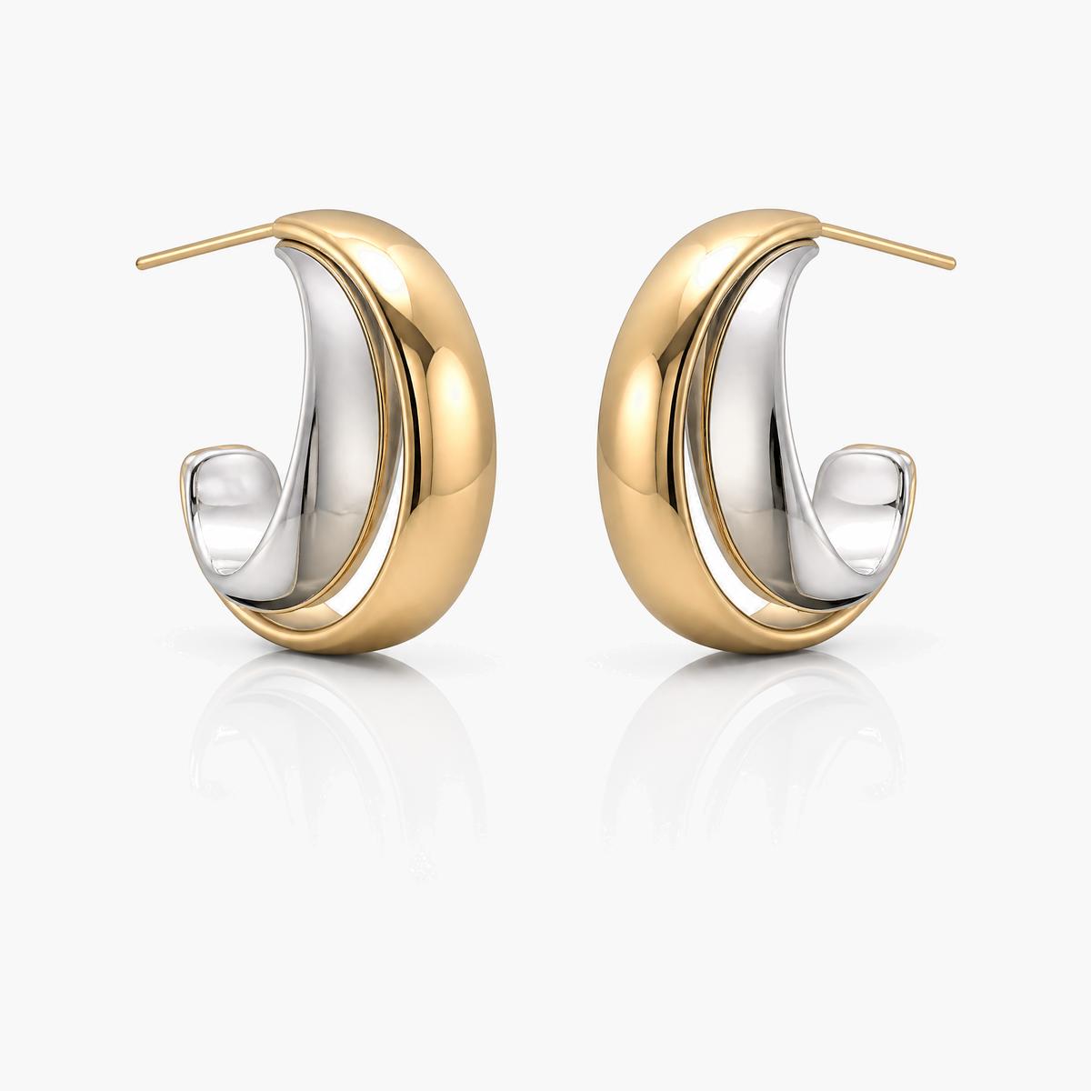 Interlocking Hoop Earrings