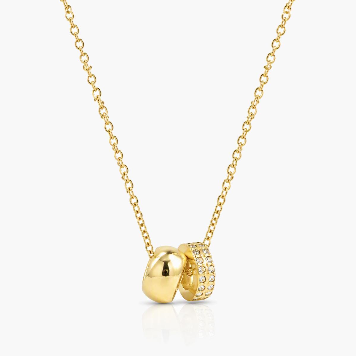Trendy Heart Sphere Pendant Necklace