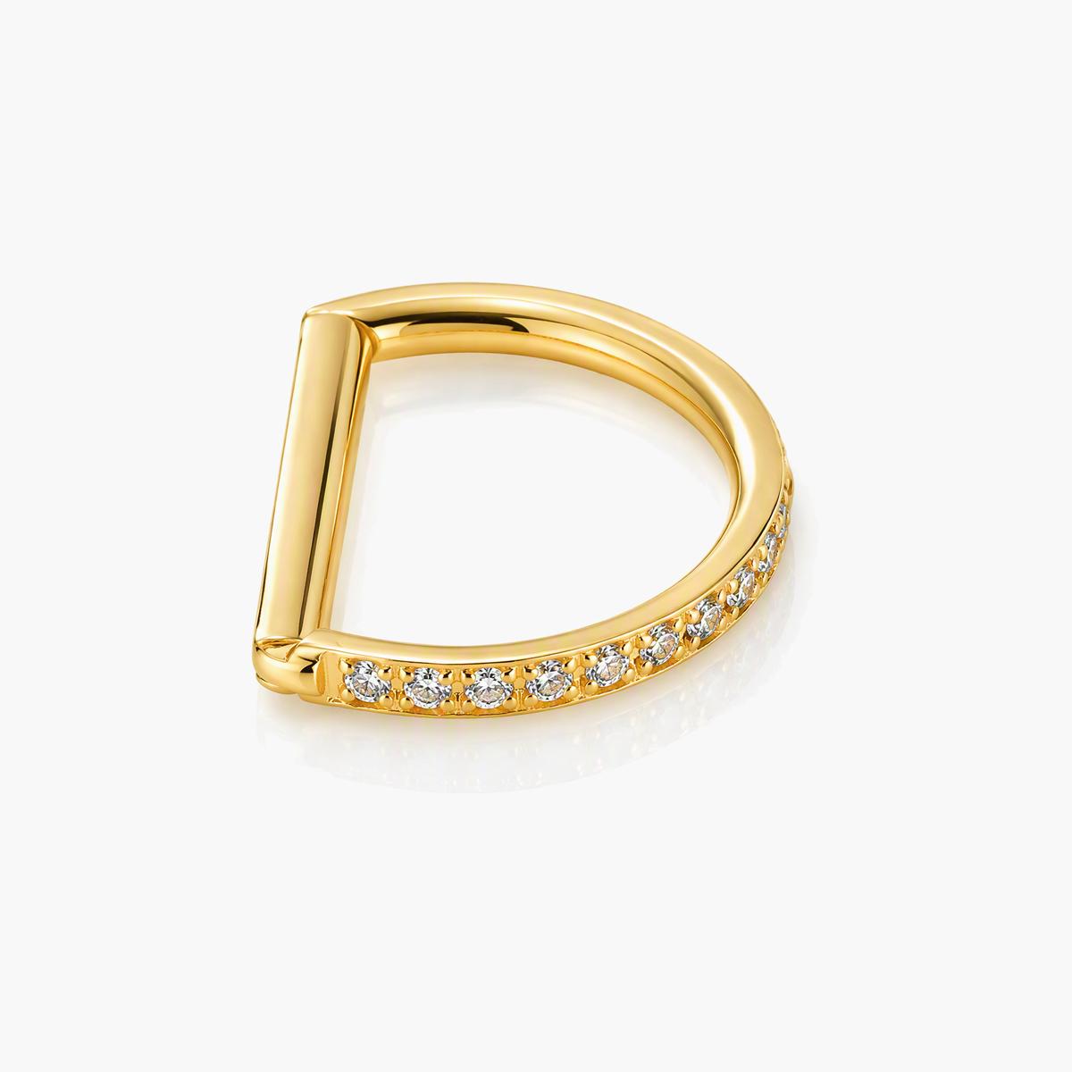 D-Shaped Huggie Nose Ring
