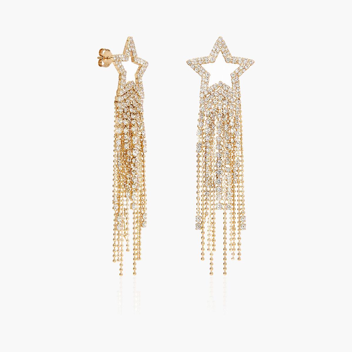 Trendy Star Tassel Drop Earrings