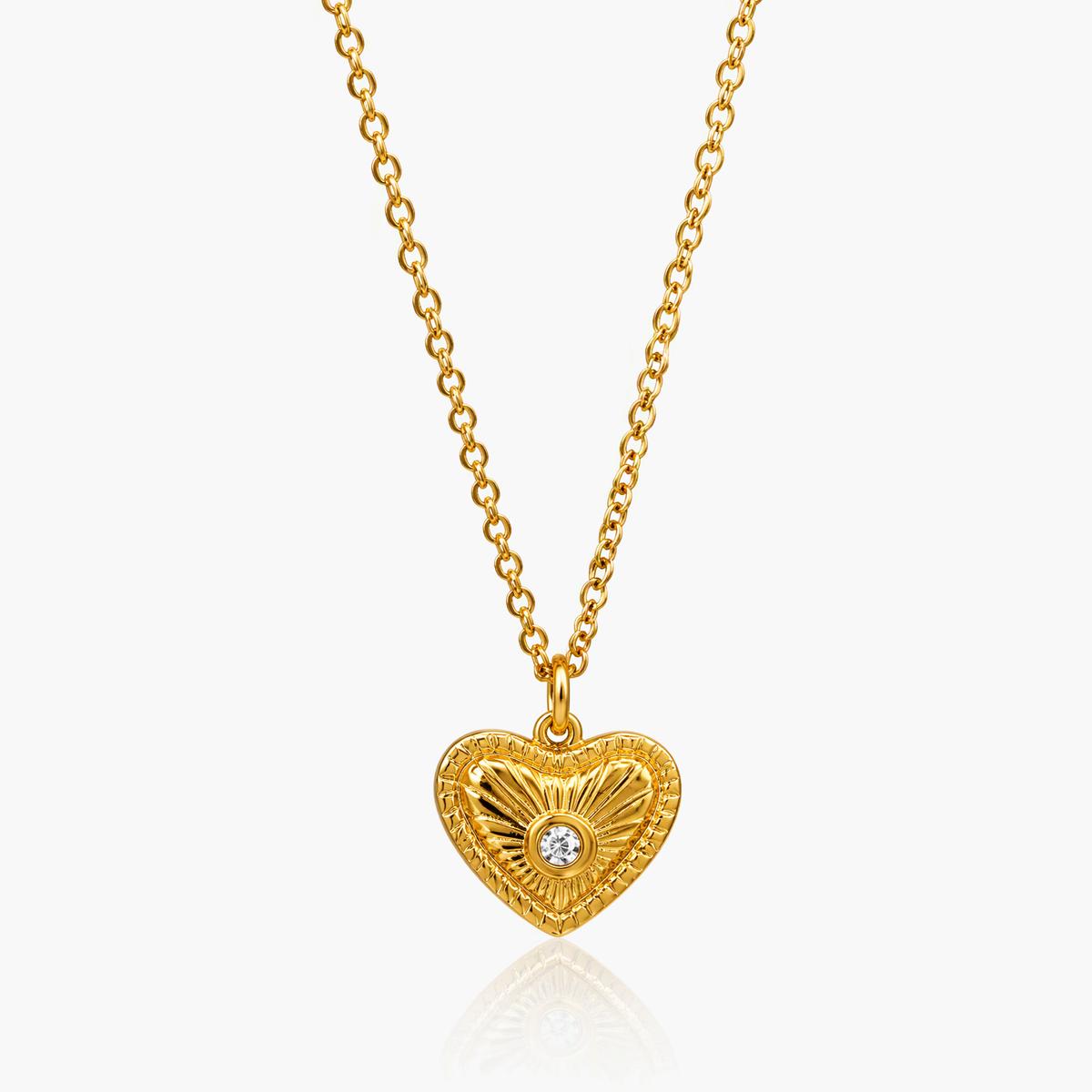 Cute Heart Charm Necklace
