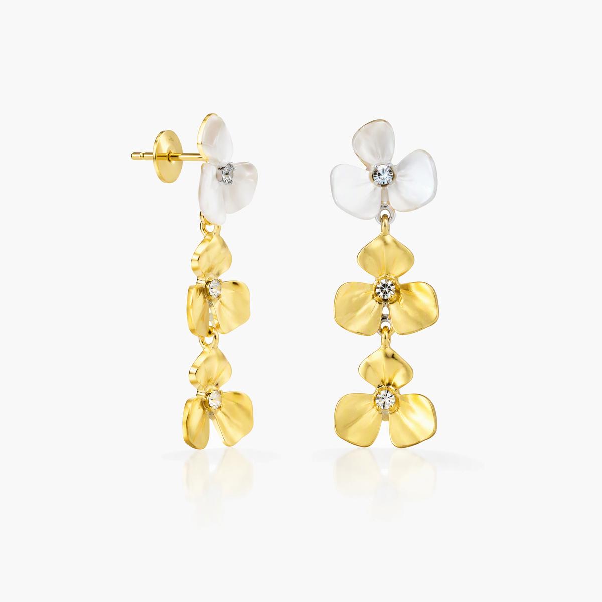 Dainty Butterfly Drop Earrings