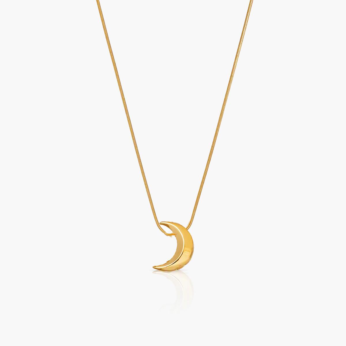 Dainty Crescent Moon Pendant Necklace