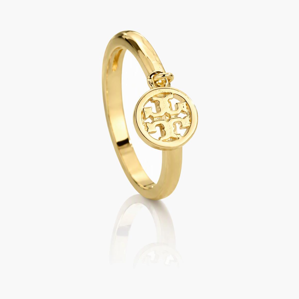 Dainty Logo Charm Ring