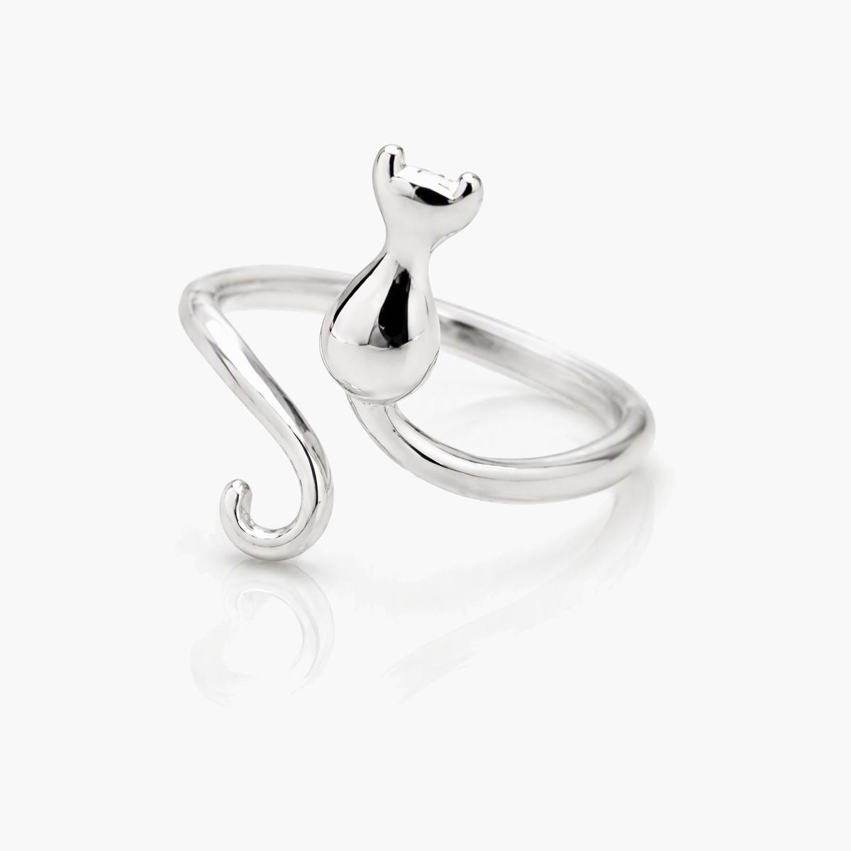 Cute Cat Open Ring