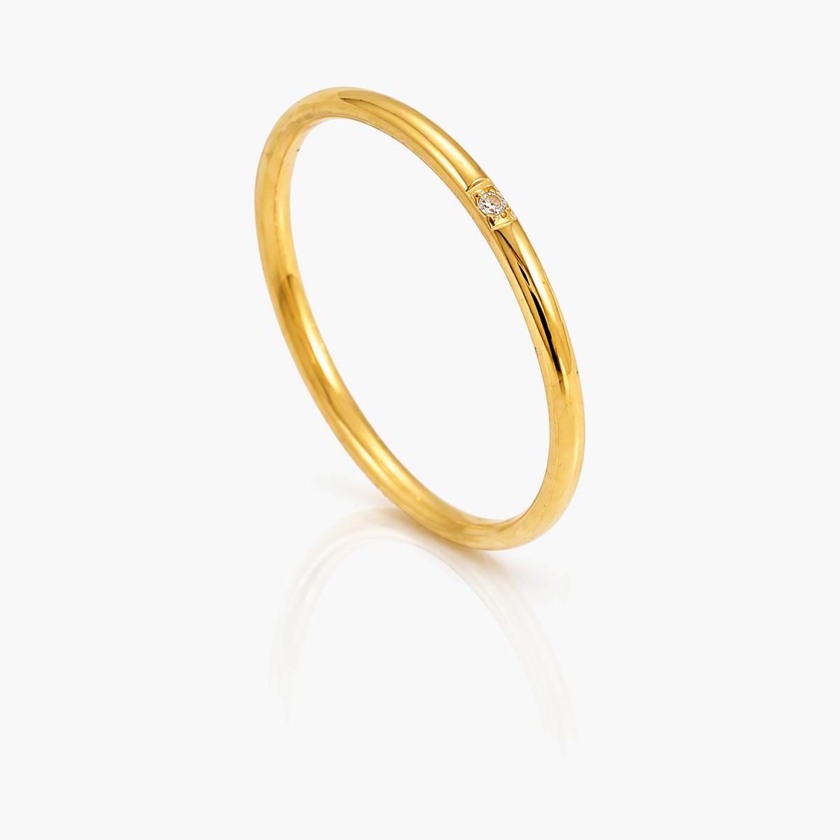 Dainty Stone Band Ring