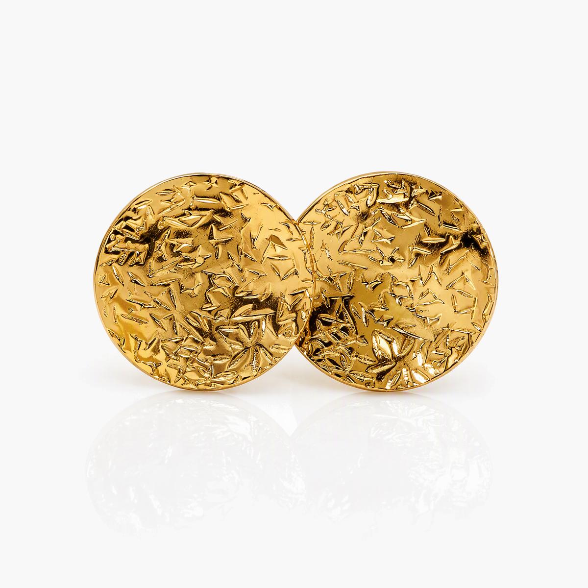 Textured Flower Stud Earrings