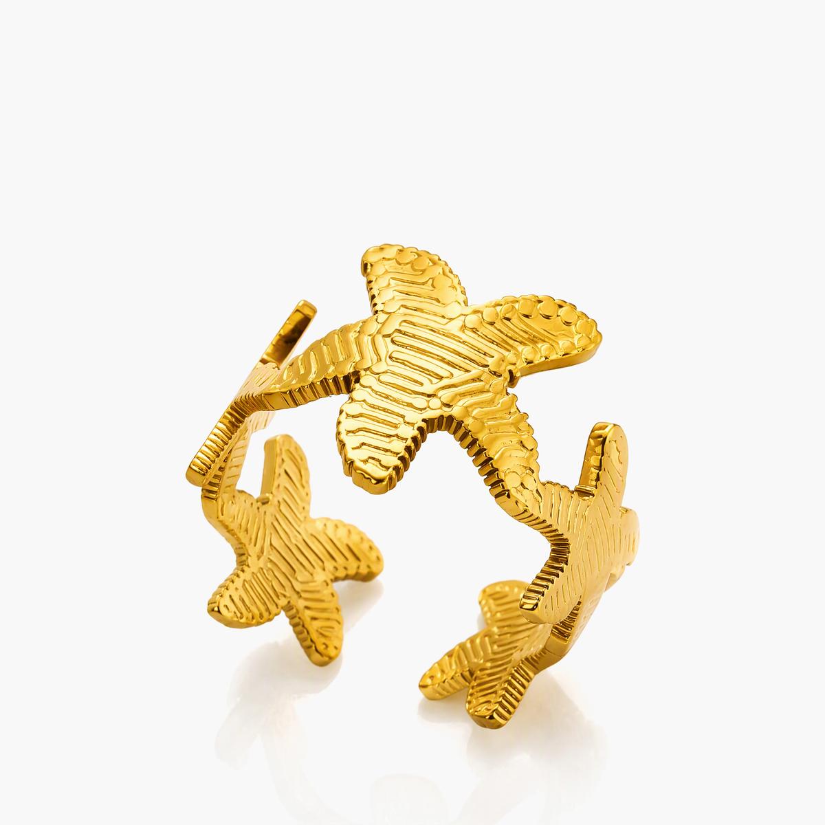Vintage Leaf Motif Ring