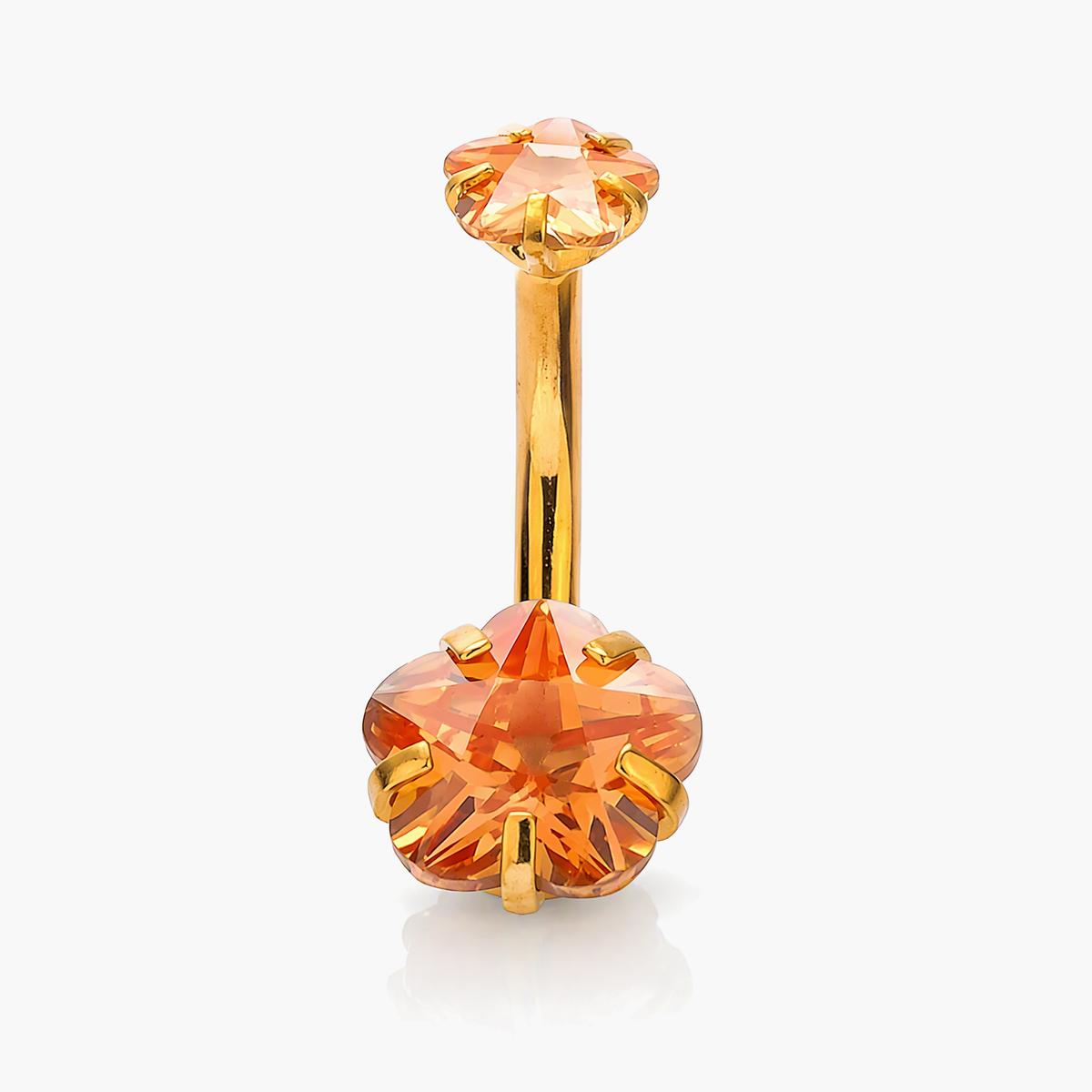 Star Gem Belly Ring