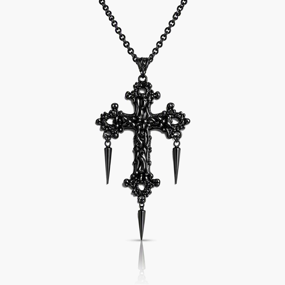 Gothic Cross Pendant Necklace