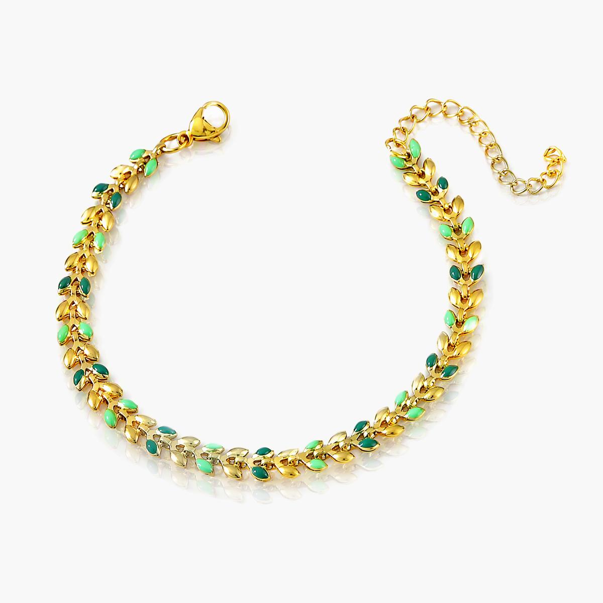 Trendy Leaf Branch Bracelet