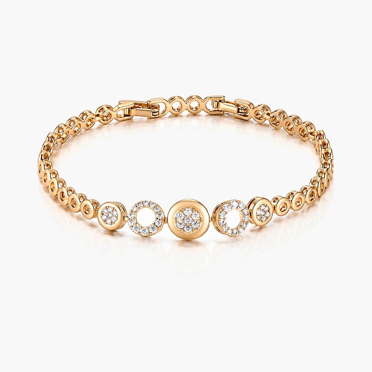 Elegant Circle Disc Bracelet