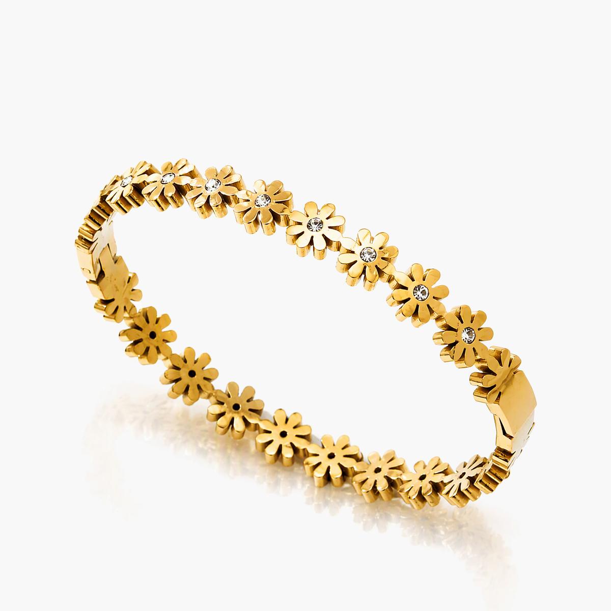 Dainty Flower Chain Bracelet
