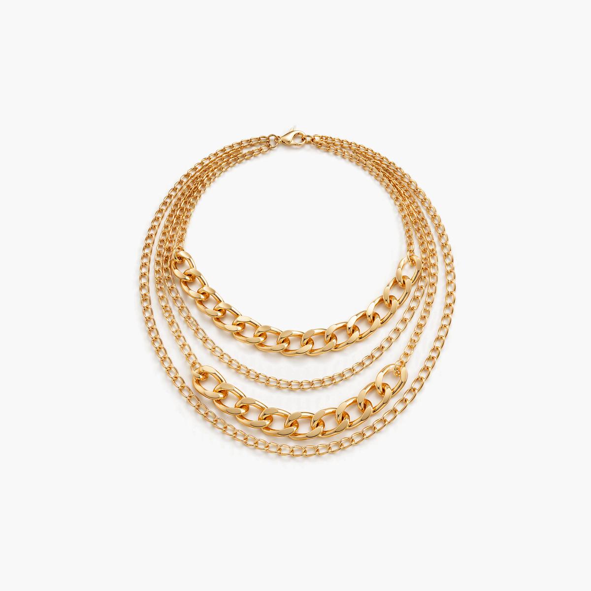 Chunky Layered Chain Necklace