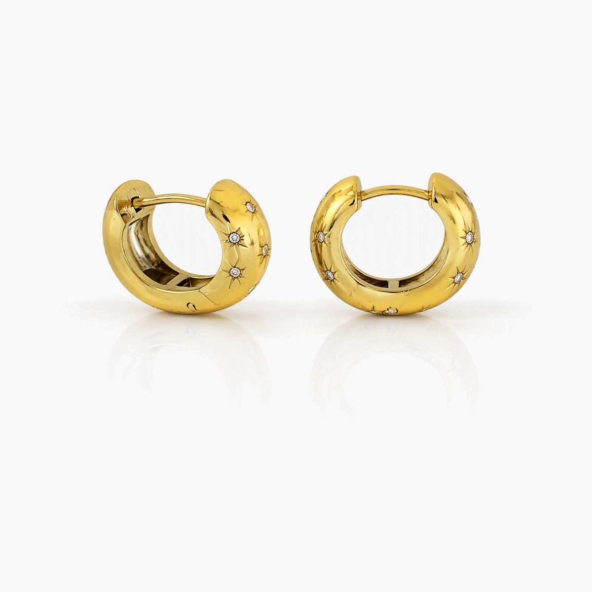Star Huggie Earrings