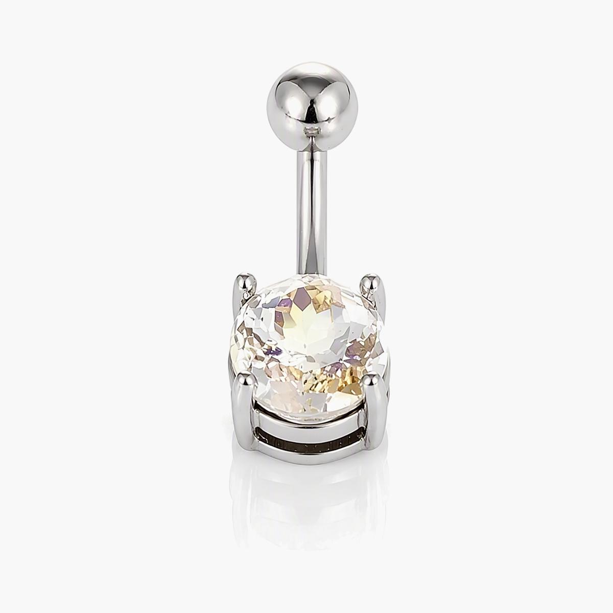 Heart Gem Belly Ring