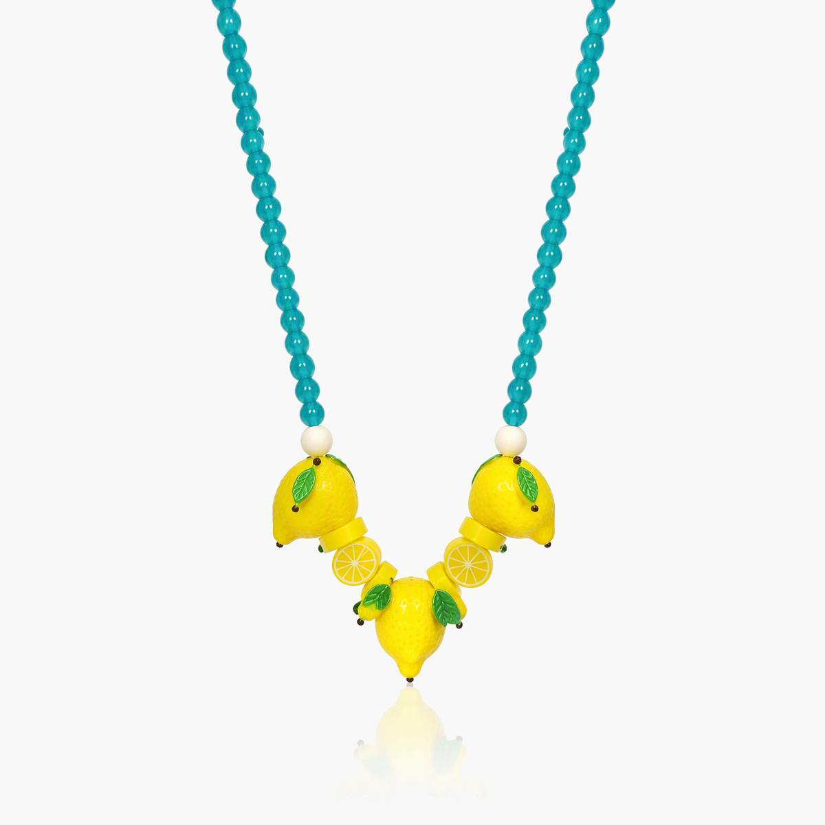 Cute Lemon Charm Necklace